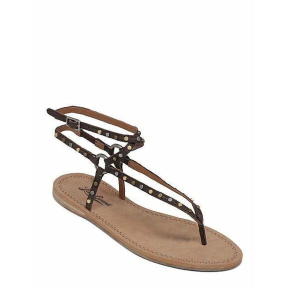 Lucky Brand Women's Adivita Huarache Sandal Java Gtdakt Brown Size 6 - Picture 3 of 6